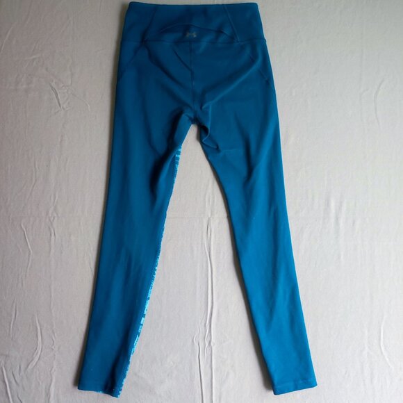 Under Armour Active wear leggings women's size 6 ? teal colour geometric pattern - Picture 3 of 9